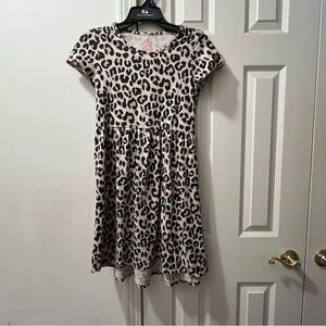 Faded glory dress, size XL (14-16) girls, color leopard print